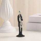 Maxbell 6Pcs Musician Player Statue Crafts Art Sculpture for Office Desktop Decor
