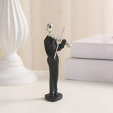 Maxbell 6Pcs Musician Player Statue Crafts Art Sculpture for Office Desktop Decor