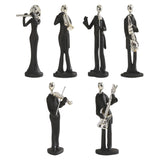 Maxbell 6Pcs Musician Player Statue Crafts Art Sculpture for Office Desktop Decor
