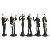 Maxbell 6Pcs Musician Player Statue Crafts Art Sculpture for Office Desktop Decor