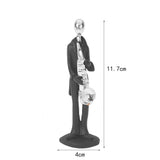 Maxbell 6Pcs Musician Player Statue Crafts Art Sculpture for Office Desktop Decor