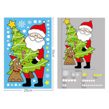 Maxbell 6x Christmas Window Clings Adorable Decals Decoration for Shop Fridge Door