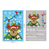 Maxbell 6x Christmas Window Clings Adorable Decals Decoration for Shop Fridge Door