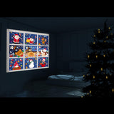 Maxbell Xmas Window Clings Reindeer Christmas Window Stickers for Bar Wall Ornaments