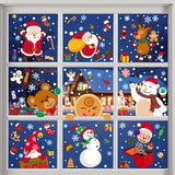 Maxbell Xmas Window Clings Reindeer Christmas Window Stickers for Bar Wall Ornaments