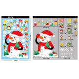 Maxbell 6Pcs Christmas Window Clings Santa Claus Stickers for Home Ornament Style A