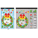 Maxbell 6Pcs Christmas Window Clings Santa Claus Stickers for Home Ornament Style A