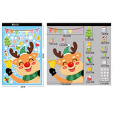 Maxbell 6Pcs Christmas Window Clings Santa Claus Stickers for Home Ornament Style A