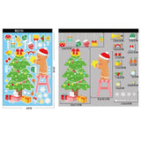 Maxbell 6Pcs Christmas Window Clings Santa Claus Stickers for Home Ornament Style A