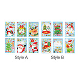 Maxbell 6Pcs Christmas Window Clings Santa Claus Stickers for Home Ornament Style A