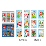Maxbell 6Pcs Christmas Window Clings Santa Claus Stickers for Home Ornament Style A