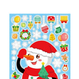 Maxbell 6Pcs Christmas Window Clings Santa Claus Stickers for Home Ornament Style A