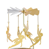 Maxbell Elegant Rotating Candlestick Tealight Holder for Fireplace Home Decoration Angel