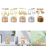 Maxbell Elegant Rotating Candlestick Tealight Holder for Fireplace Home Decoration Angel