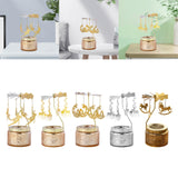Maxbell Elegant Rotating Candlestick Tealight Holder for Fireplace Home Decoration Angel