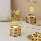 Maxbell Elegant Rotating Candlestick Tealight Holder for Fireplace Home Decoration Angel