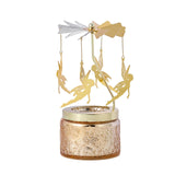 Maxbell Elegant Rotating Candlestick Tealight Holder for Fireplace Home Decoration Angel