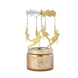Maxbell Elegant Rotating Candlestick Tealight Holder for Fireplace Home Decoration Angel