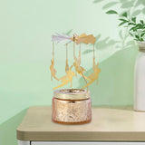 Maxbell Elegant Rotating Candlestick Tealight Holder for Fireplace Home Decoration Angel