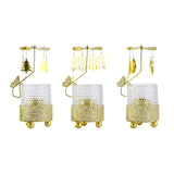 Maxbell Metal Rotating Candlestick Tealight Holder for Festival Fireplace Decor Christmas Tree