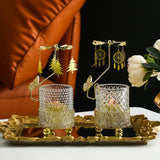 Maxbell Metal Rotating Candlestick Tealight Holder for Festival Fireplace Decor Christmas Tree