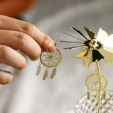 Maxbell Metal Rotating Candlestick Tealight Holder for Festival Fireplace Decor Christmas Tree