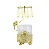 Maxbell Metal Rotating Candlestick Tealight Holder for Festival Fireplace Decor Dreamcatcher