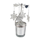 Maxbell Romantic Rotating Candle Holder Candlestick for Home Ornament Snowflake