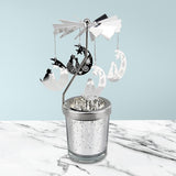 Maxbell Romantic Rotating Candle Holder Candlestick for Home Ornament Moon