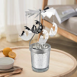 Maxbell Romantic Rotating Candle Holder Candlestick for Home Ornament Moon