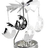 Maxbell Romantic Rotating Candle Holder Candlestick for Home Ornament Moon