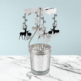 Maxbell Romantic Rotating Candle Holder Candlestick for Home Ornament Elk