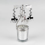 Maxbell Romantic Rotating Candle Holder Candlestick for Home Ornament Elk