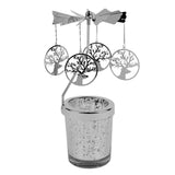 Maxbell Romantic Rotating Candle Holder Candlestick for Home Ornament Elk Round