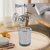 Maxbell Romantic Rotating Candle Holder Candlestick for Home Ornament Elk Round