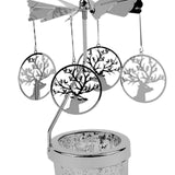 Maxbell Romantic Rotating Candle Holder Candlestick for Home Ornament Elk Round