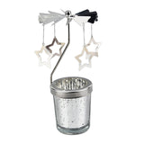 Maxbell Romantic Rotating Candle Holder Candlestick for Home Ornament Star