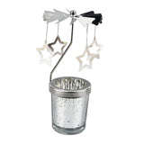 Maxbell Romantic Rotating Candle Holder Candlestick for Home Ornament Star
