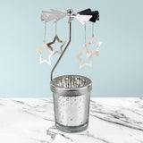 Maxbell Romantic Rotating Candle Holder Candlestick for Home Ornament Star
