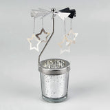 Maxbell Romantic Rotating Candle Holder Candlestick for Home Ornament Star