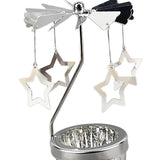 Maxbell Romantic Rotating Candle Holder Candlestick for Home Ornament Star