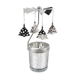 Maxbell Romantic Rotating Candle Holder Candlestick for Home Ornament Tree