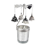 Maxbell Romantic Rotating Candle Holder Candlestick for Home Ornament Tree