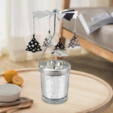 Maxbell Romantic Rotating Candle Holder Candlestick for Home Ornament Tree