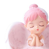 Maxbell Vinyl Ballerina Statue Mini Decoration for Party Anniversary Bookshelf Pink