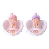 Maxbell Vinyl Ballerina Statue Mini Decoration for Party Anniversary Bookshelf Pink