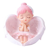 Maxbell Vinyl Ballerina Statue Mini Decoration for Party Anniversary Bookshelf Pink