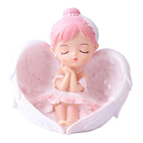 Maxbell Vinyl Ballerina Statue Mini Decoration for Party Anniversary Bookshelf Pink