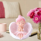 Maxbell Vinyl Ballerina Statue Mini Decoration for Party Anniversary Bookshelf Pink