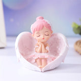 Maxbell Vinyl Ballerina Statue Mini Decoration for Party Anniversary Bookshelf Pink